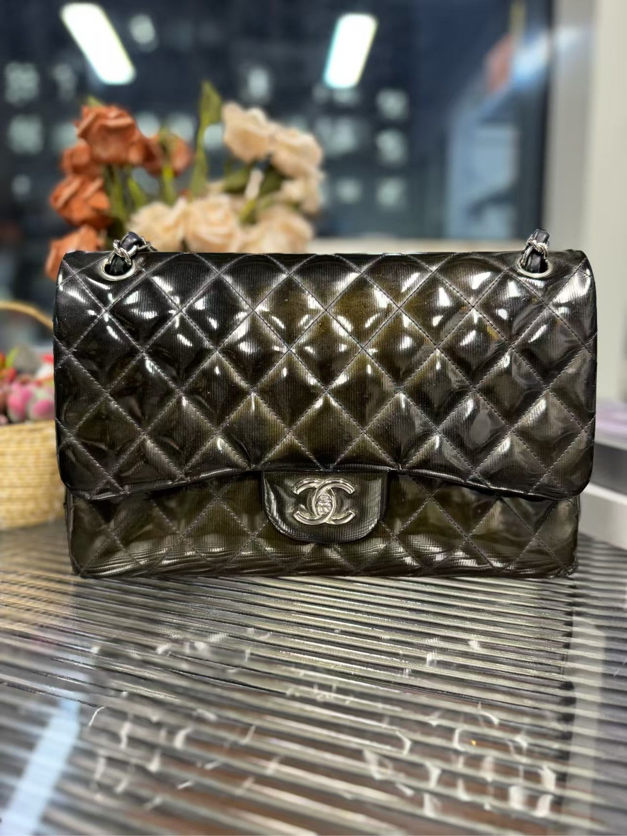 preloved chanel bag CF/shoulder bag/cross body bag/double flip