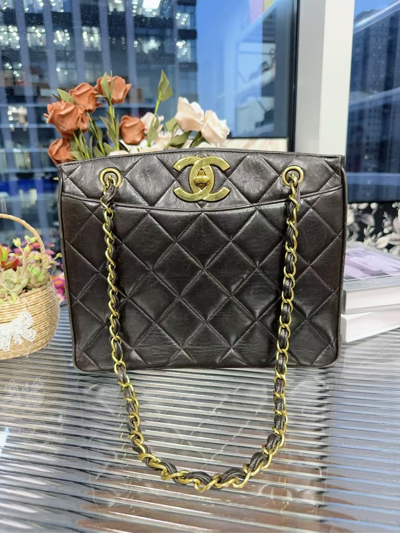 preloved Chanel bag vintage tote/shoulder bag