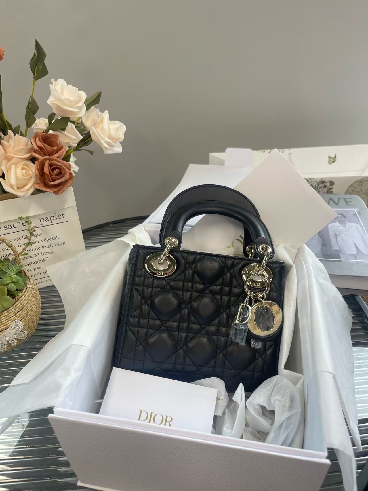 preloved Dior bag lady dior