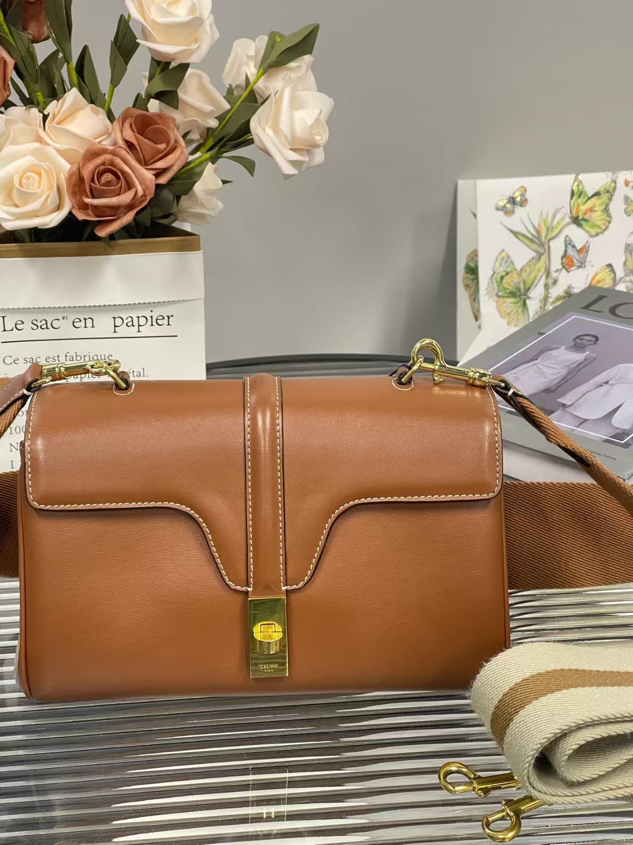 preloved Celine bag Golden hardware