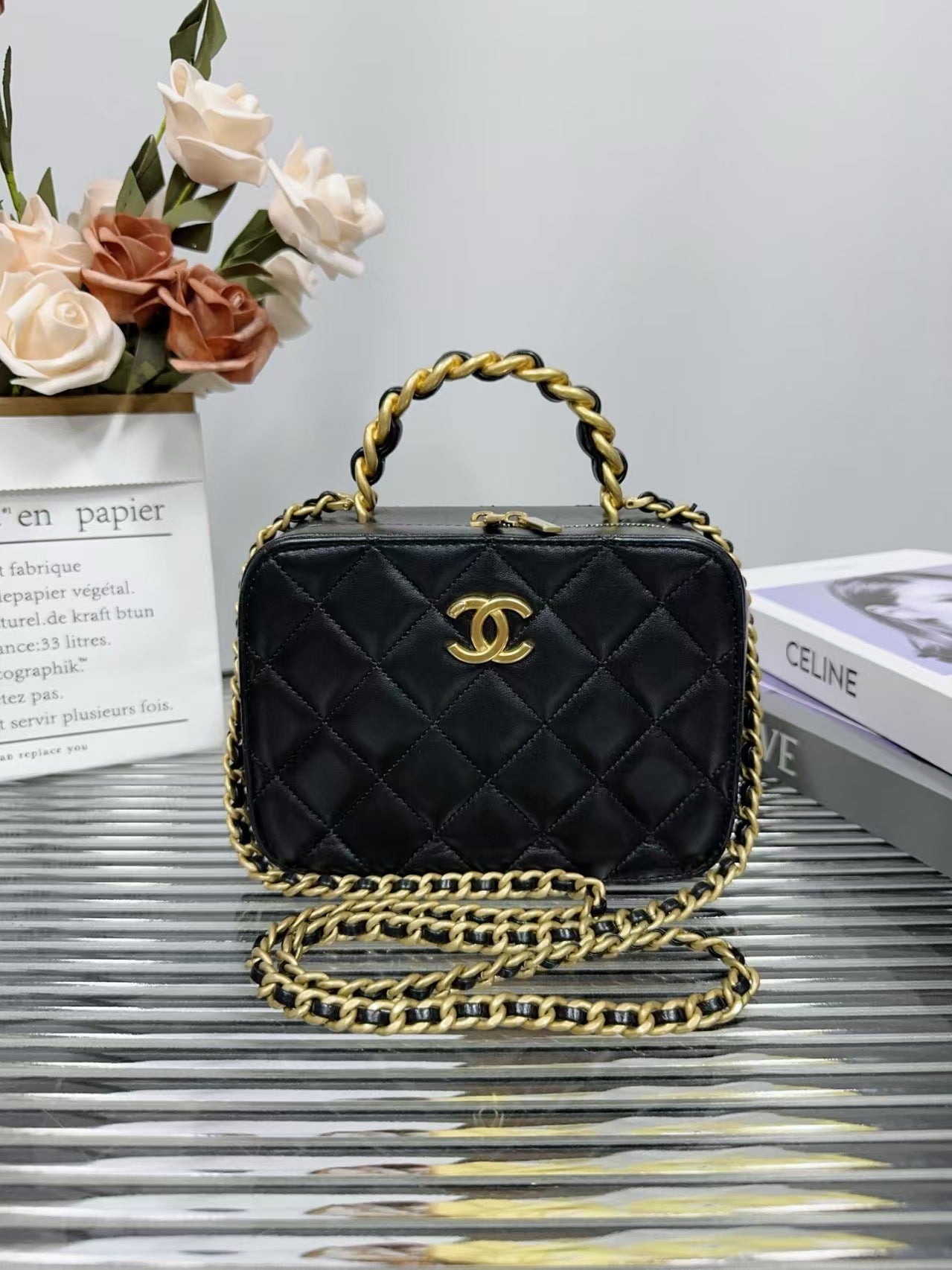 preloved Chanel bag top handle Crossbody bag/shoulder bag