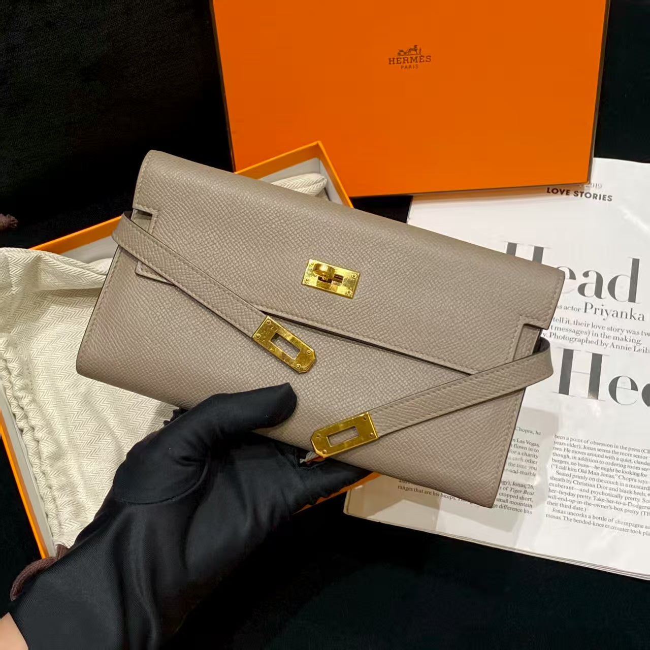 preloved hermes wallet Kelly Long