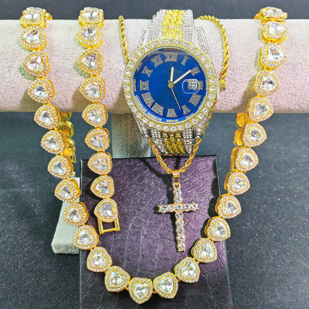 Hip pop watch set 4 pcs/set