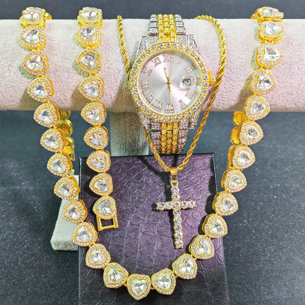 Hip pop watch set 4 pcs/set