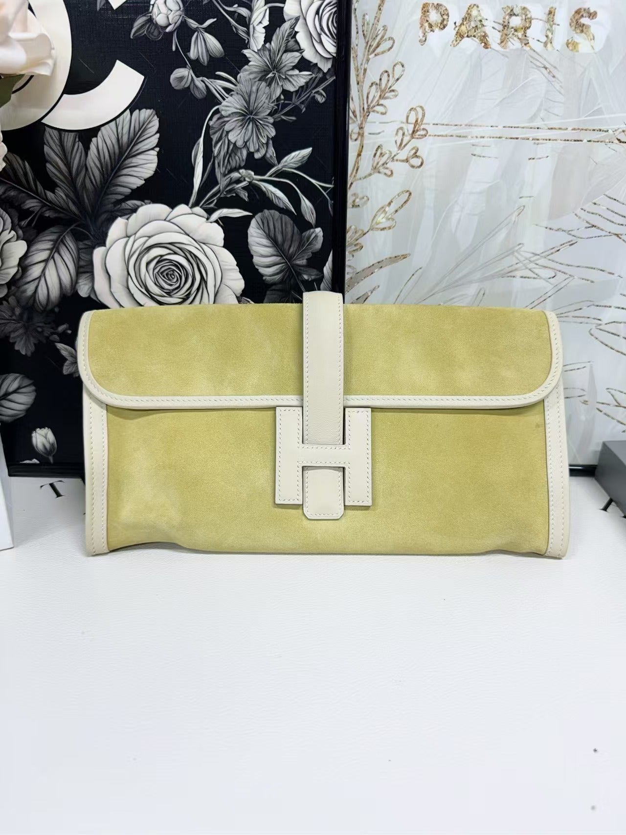 preloved hermes bag clutch/H logo