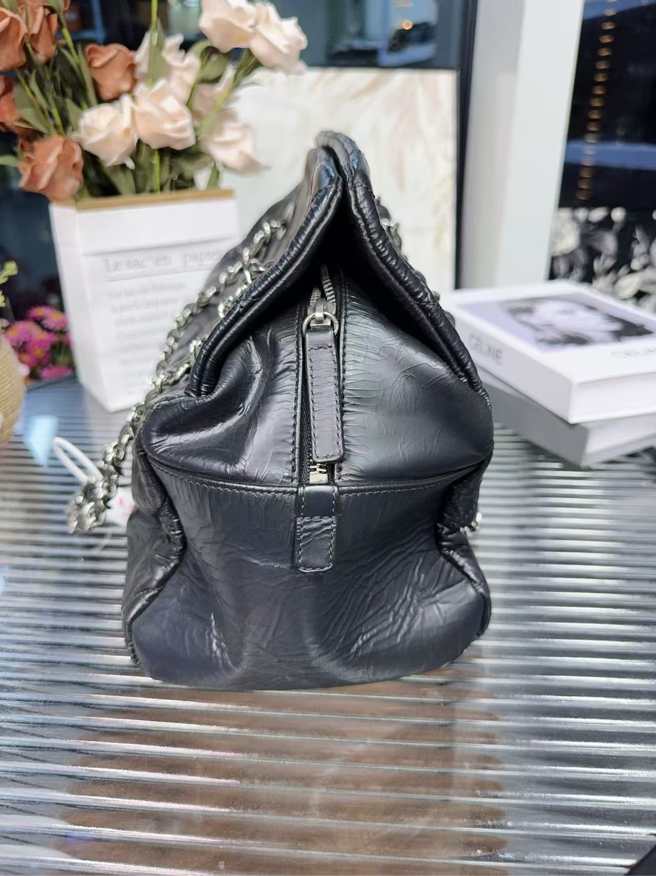 preloved Chanel bag with card/shoulder bag/large space