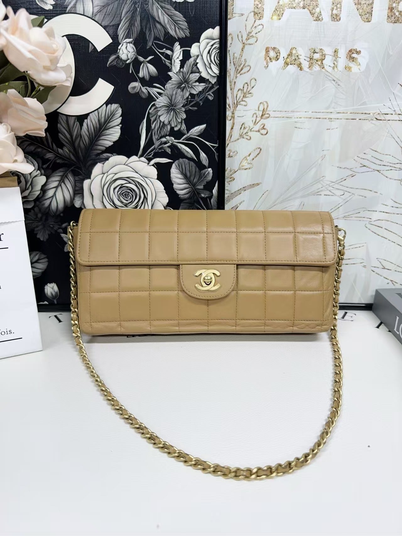 preloved Chanel bag shoulder bag/light brown