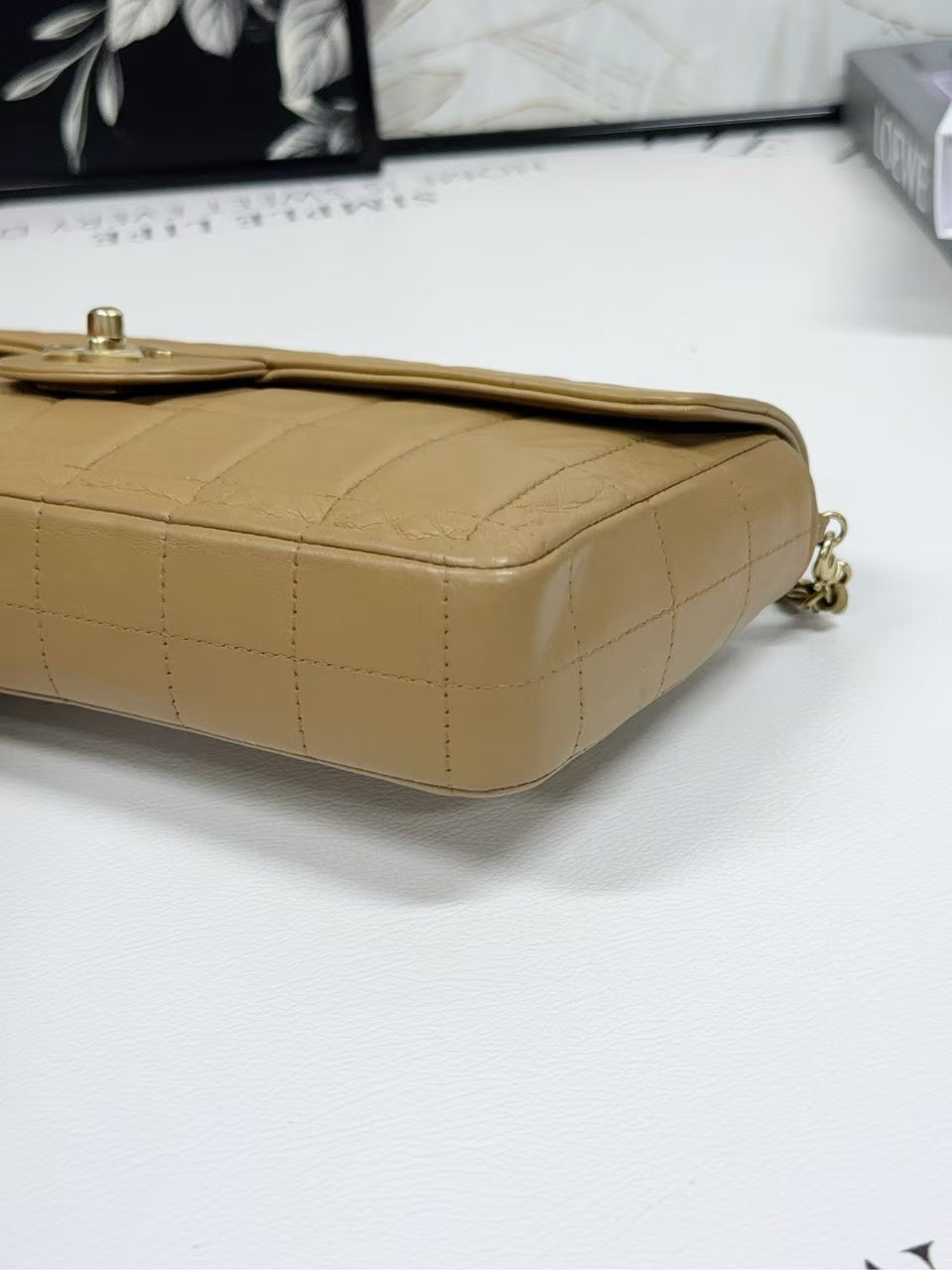 preloved Chanel bag shoulder bag/light brown