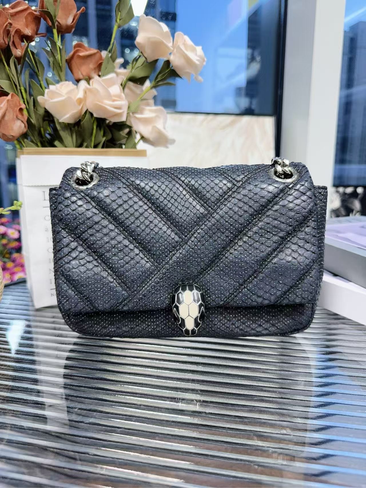 preloved Bvlgari bag shoulder bag /cross body bag/snake head