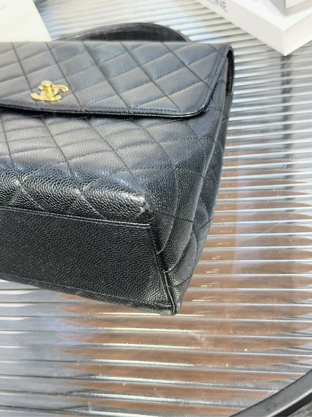 preloved Chanel bag Top handle/with card