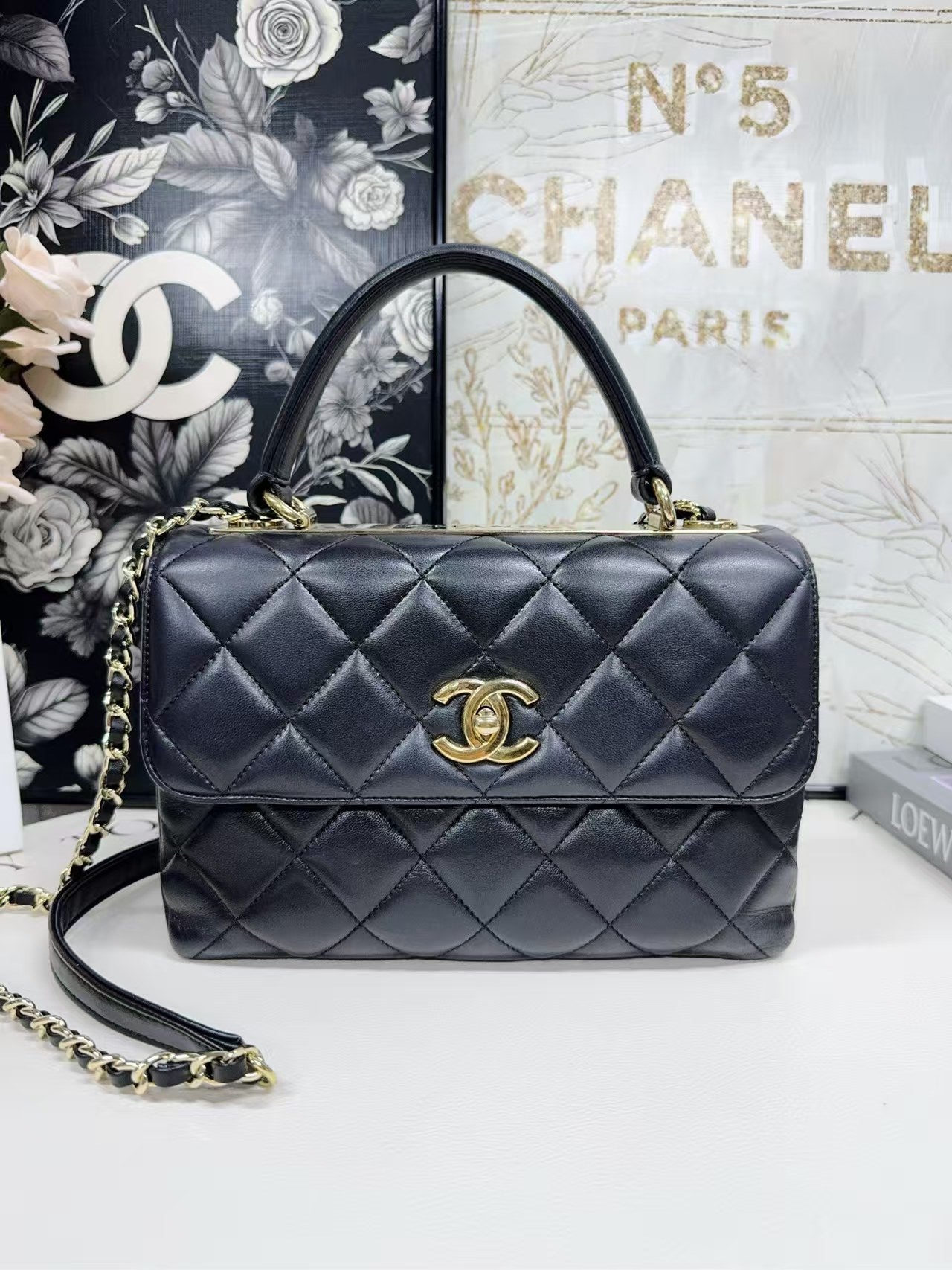 preloved Chanel bag Top handle/Trendy CC/shoulder bag