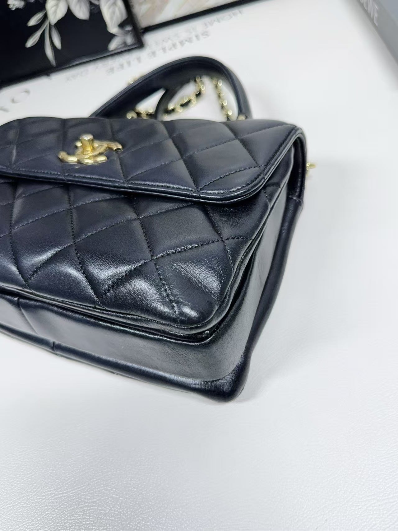 preloved Chanel bag Top handle/Trendy CC/shoulder bag