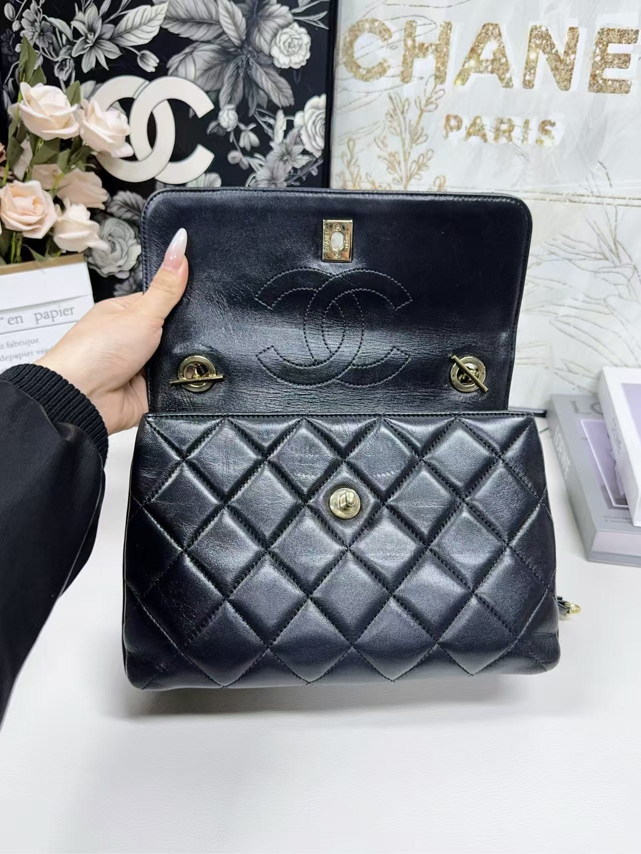 preloved Chanel bag Top handle/Trendy CC/shoulder bag