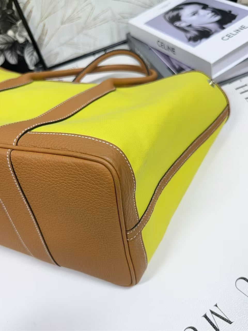 preloved Hermes bag canvas garden party36