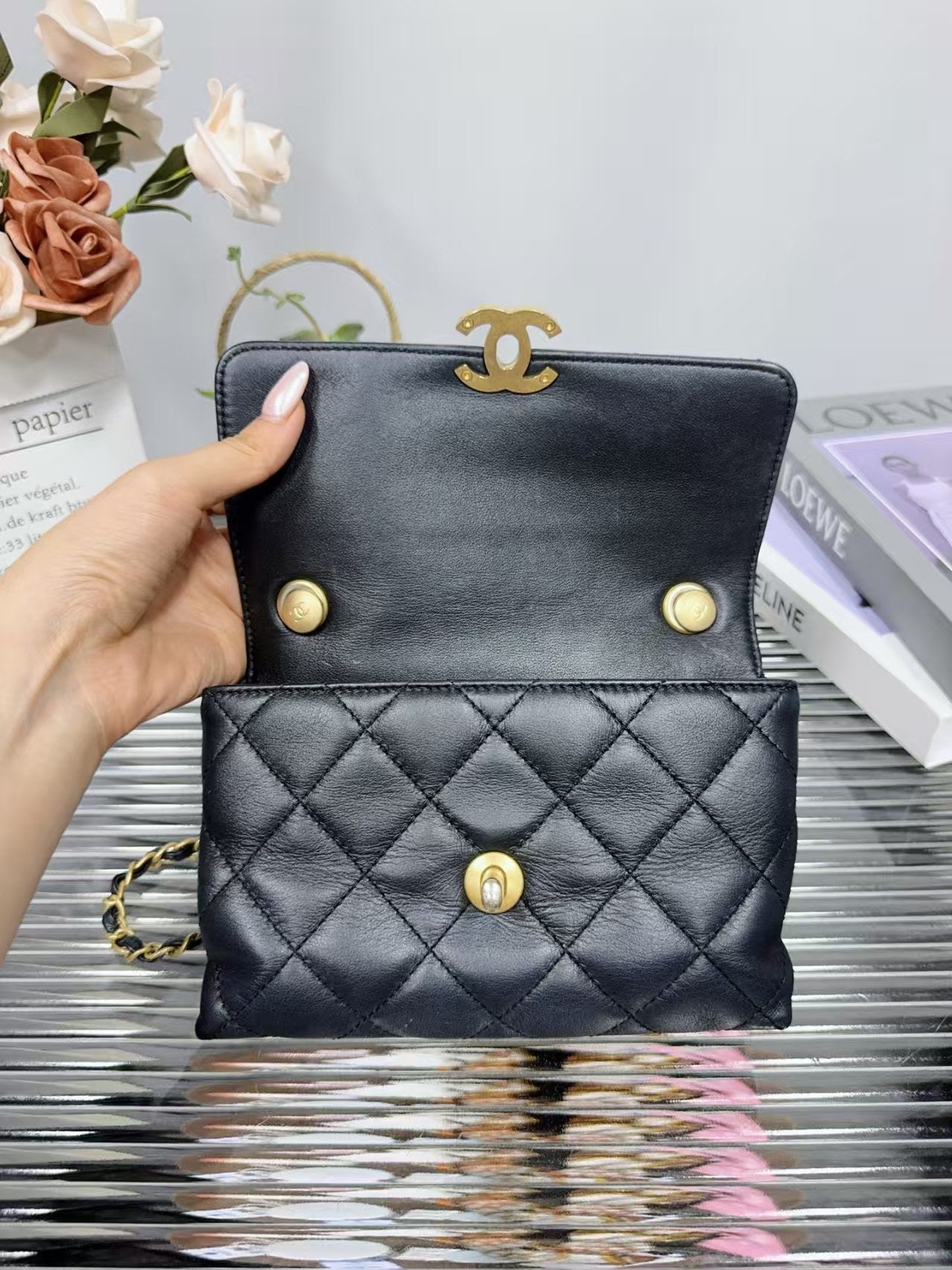 preloved chanel bag 22s microship