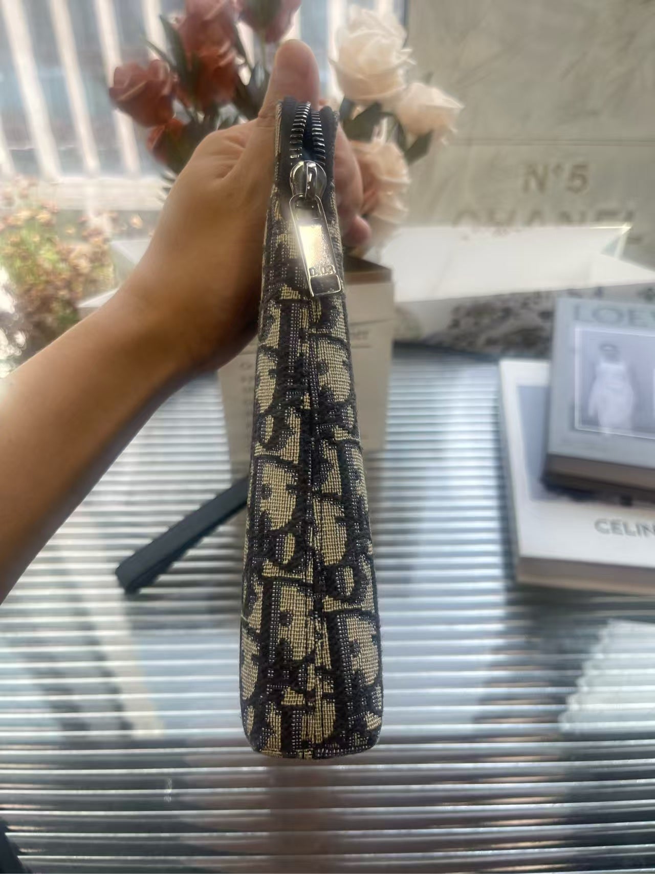 preloved Dior wash bag/handbag