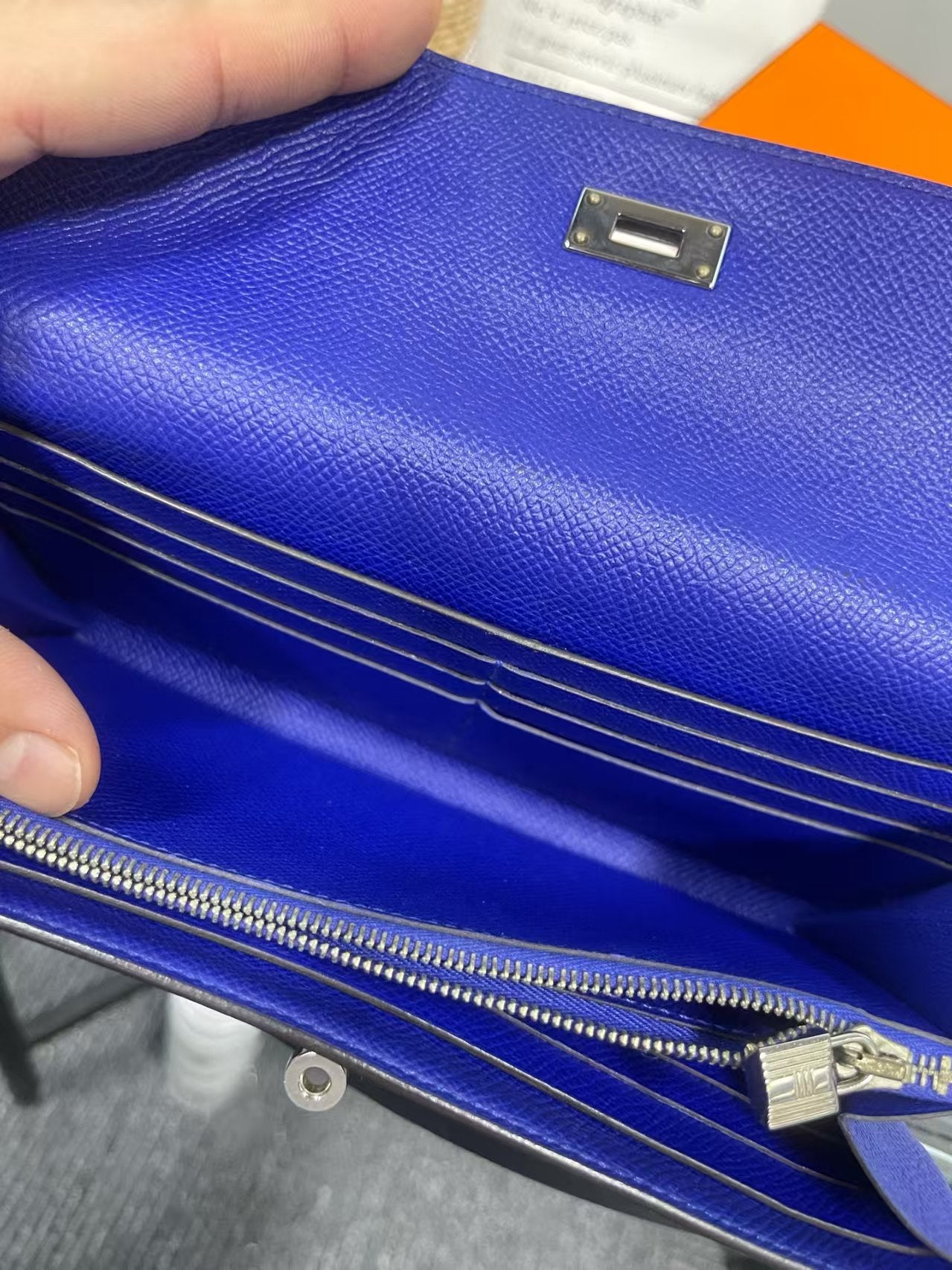 preloved Hermes wallet fullset