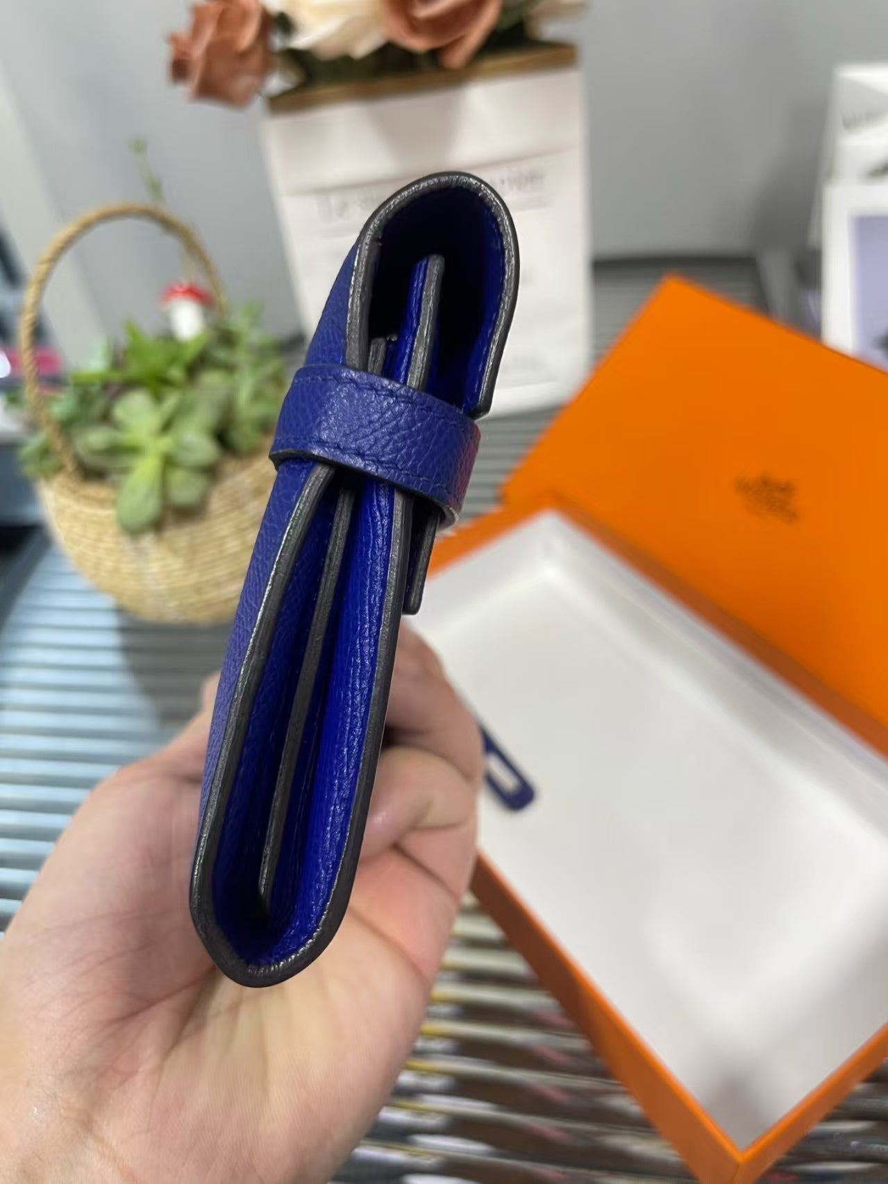 preloved Hermes wallet fullset