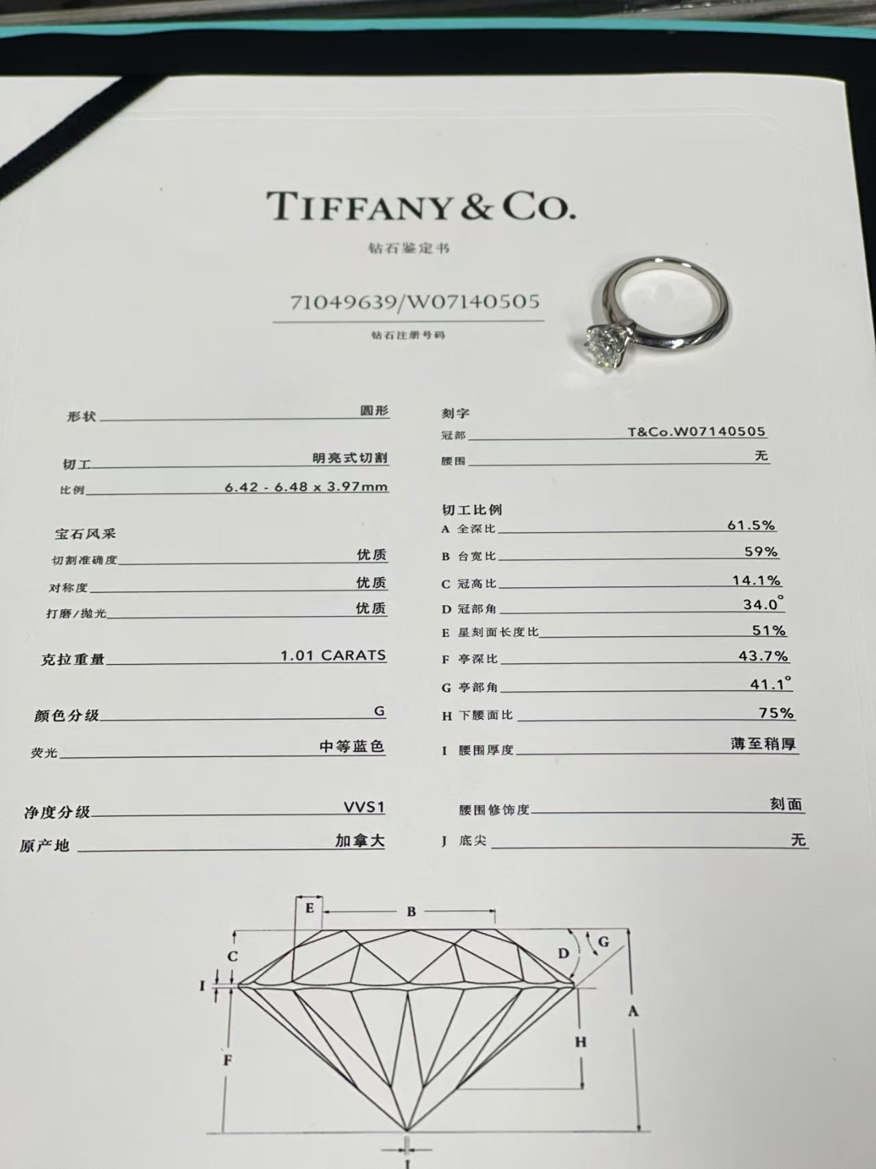 preloved Tiffany ring