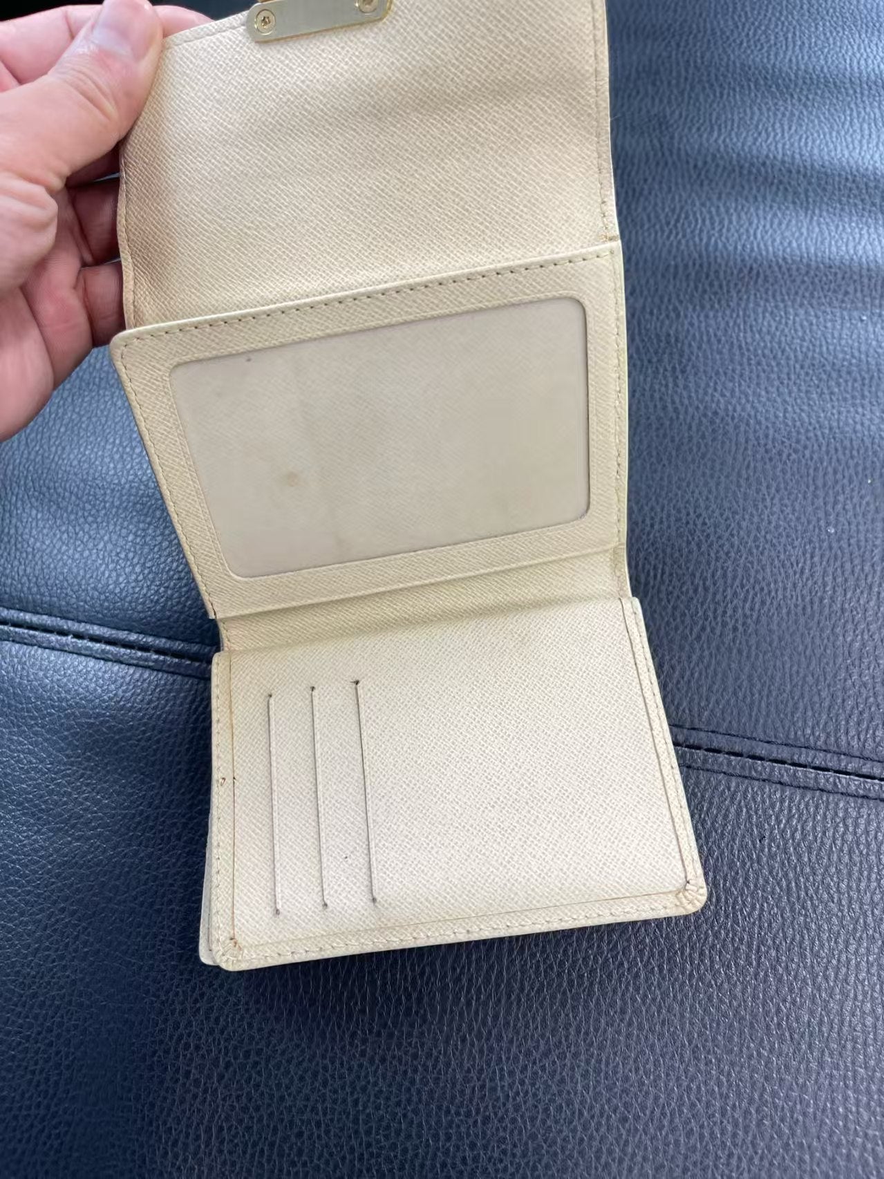 preloved LV wallet damier canvas