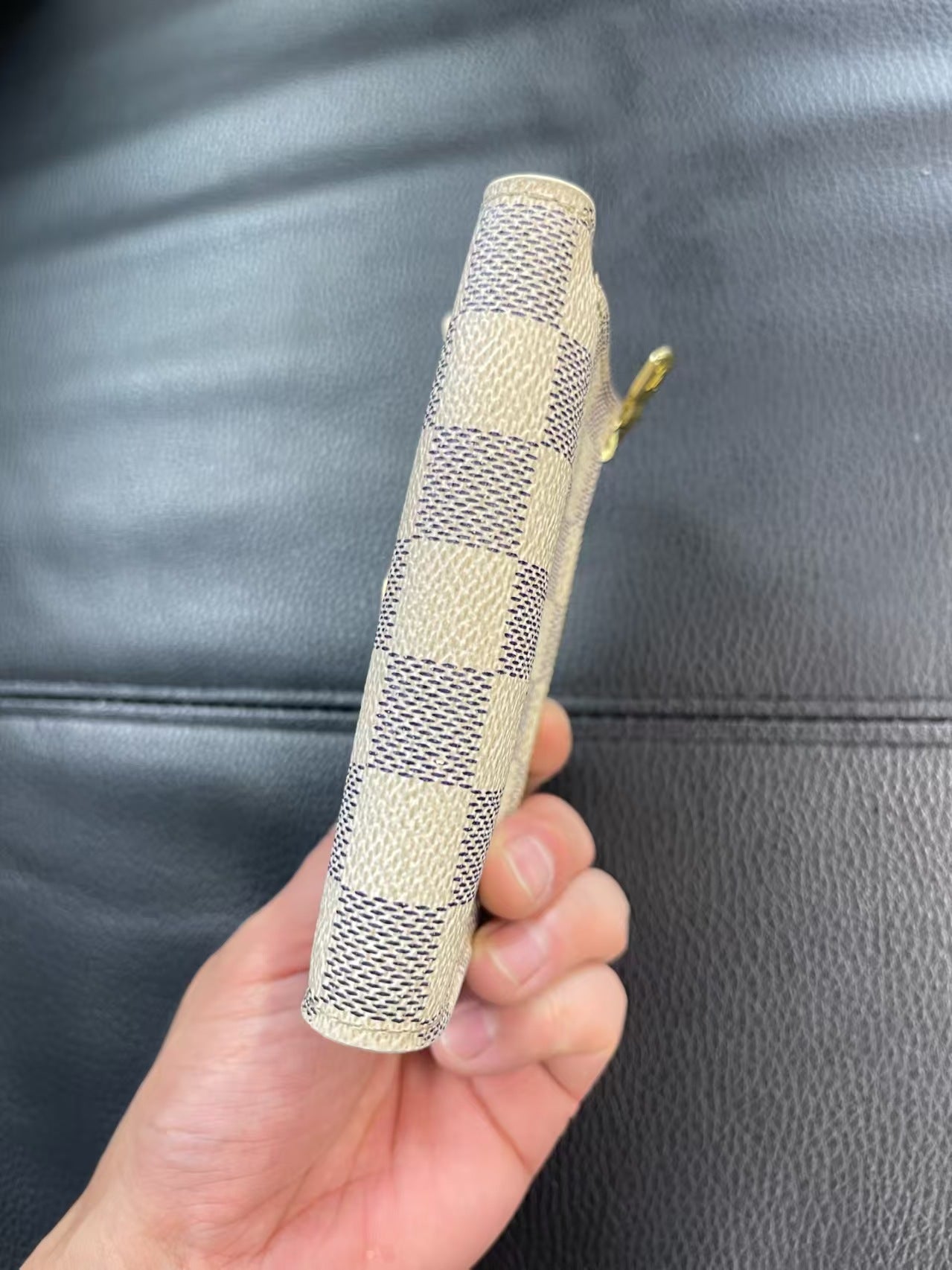 preloved LV wallet damier canvas