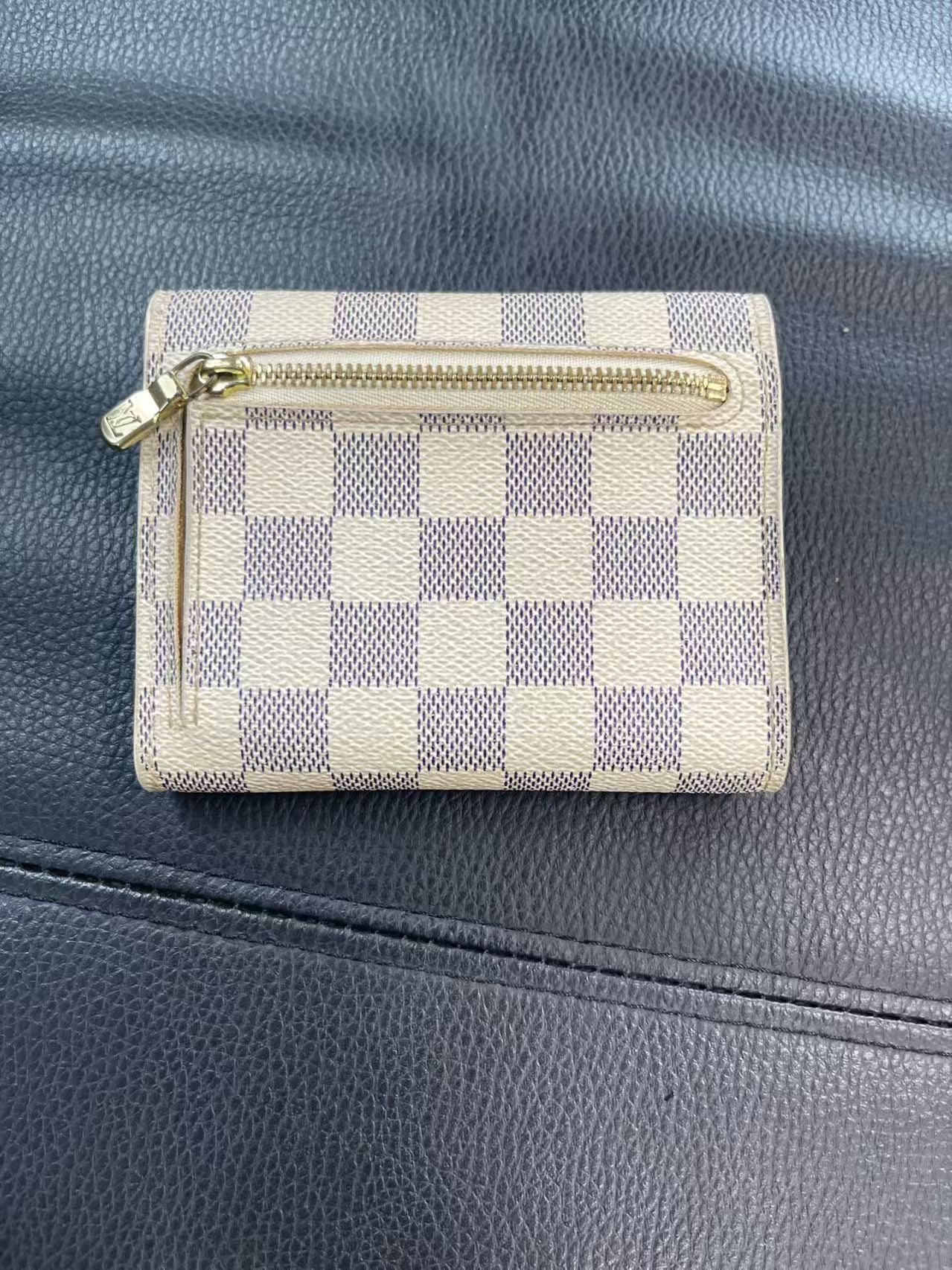preloved LV wallet damier canvas