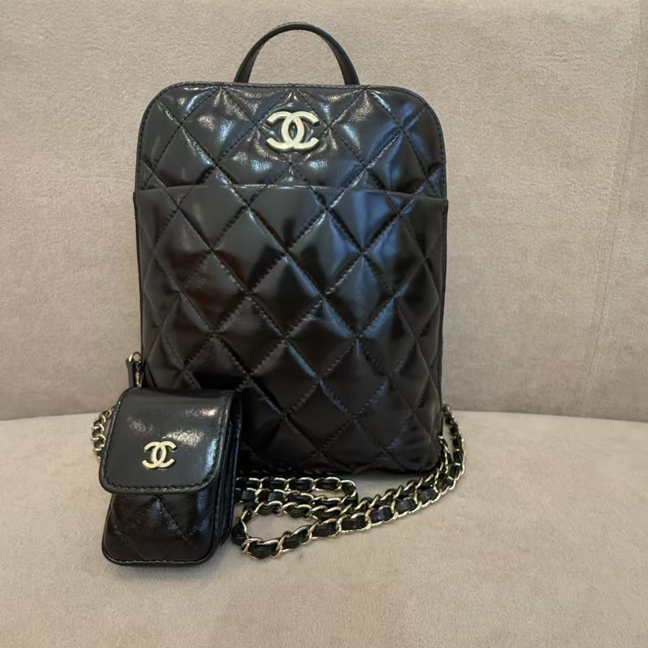 preloved Chanel backpack