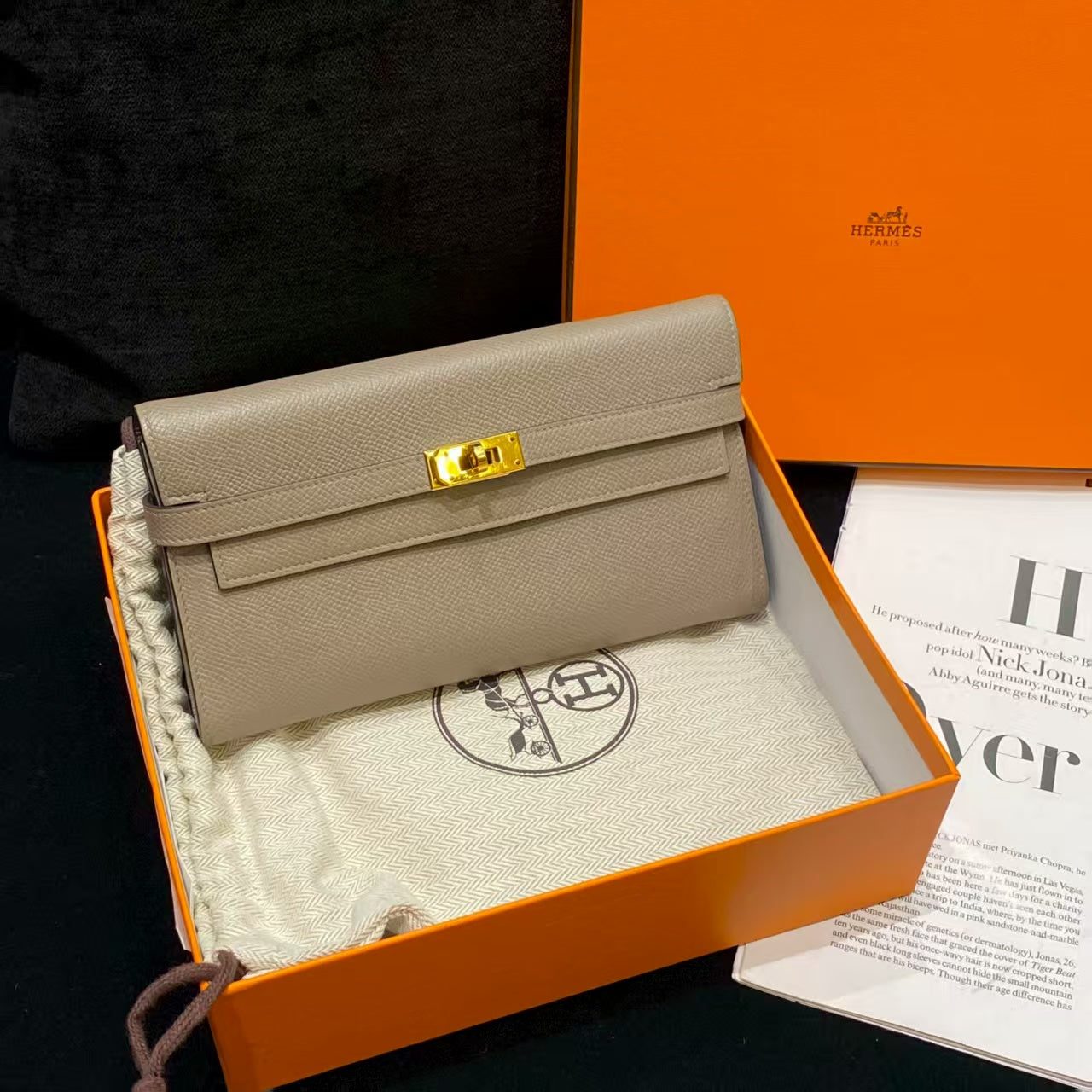 preloved hermes wallet Kelly Long