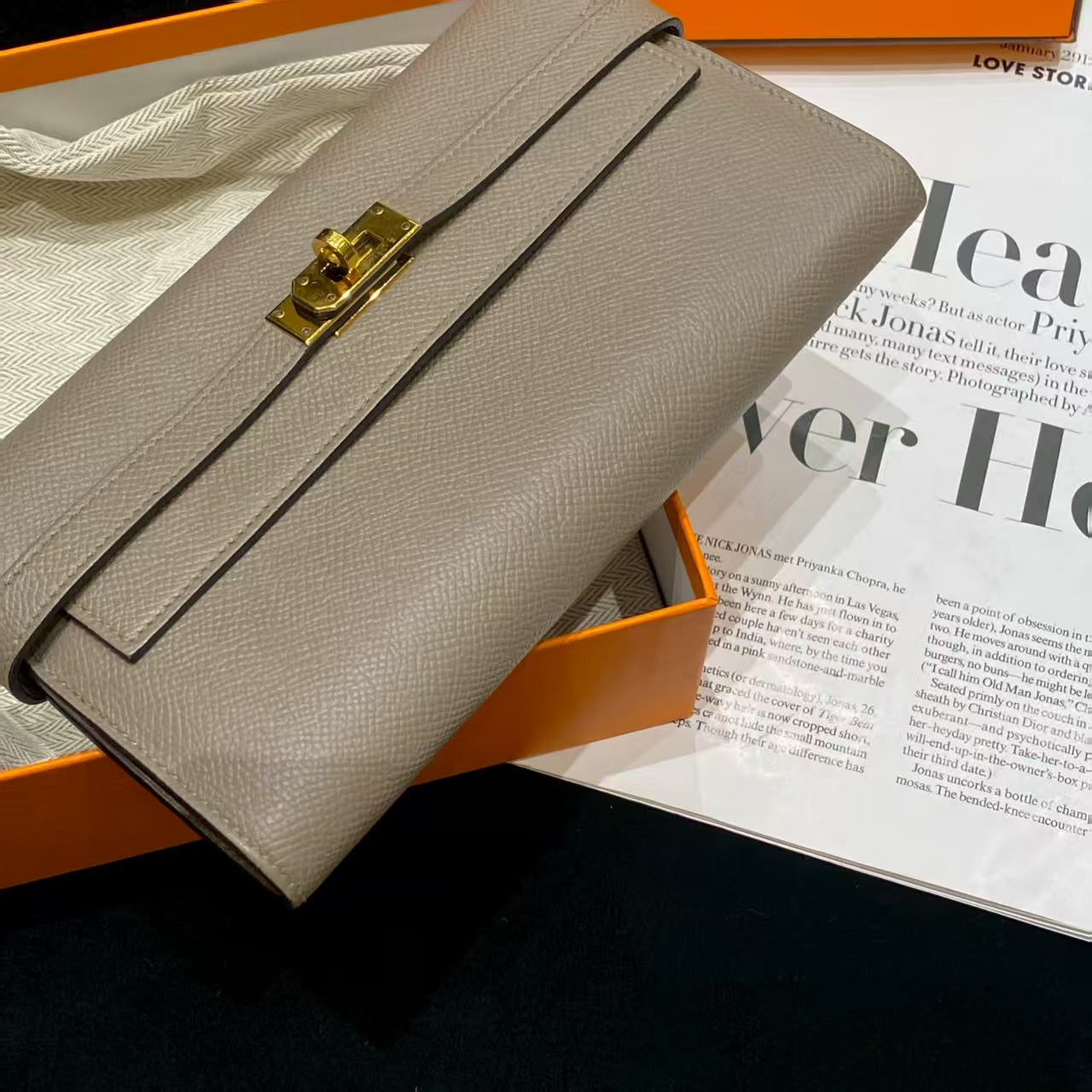 preloved hermes wallet Kelly Long