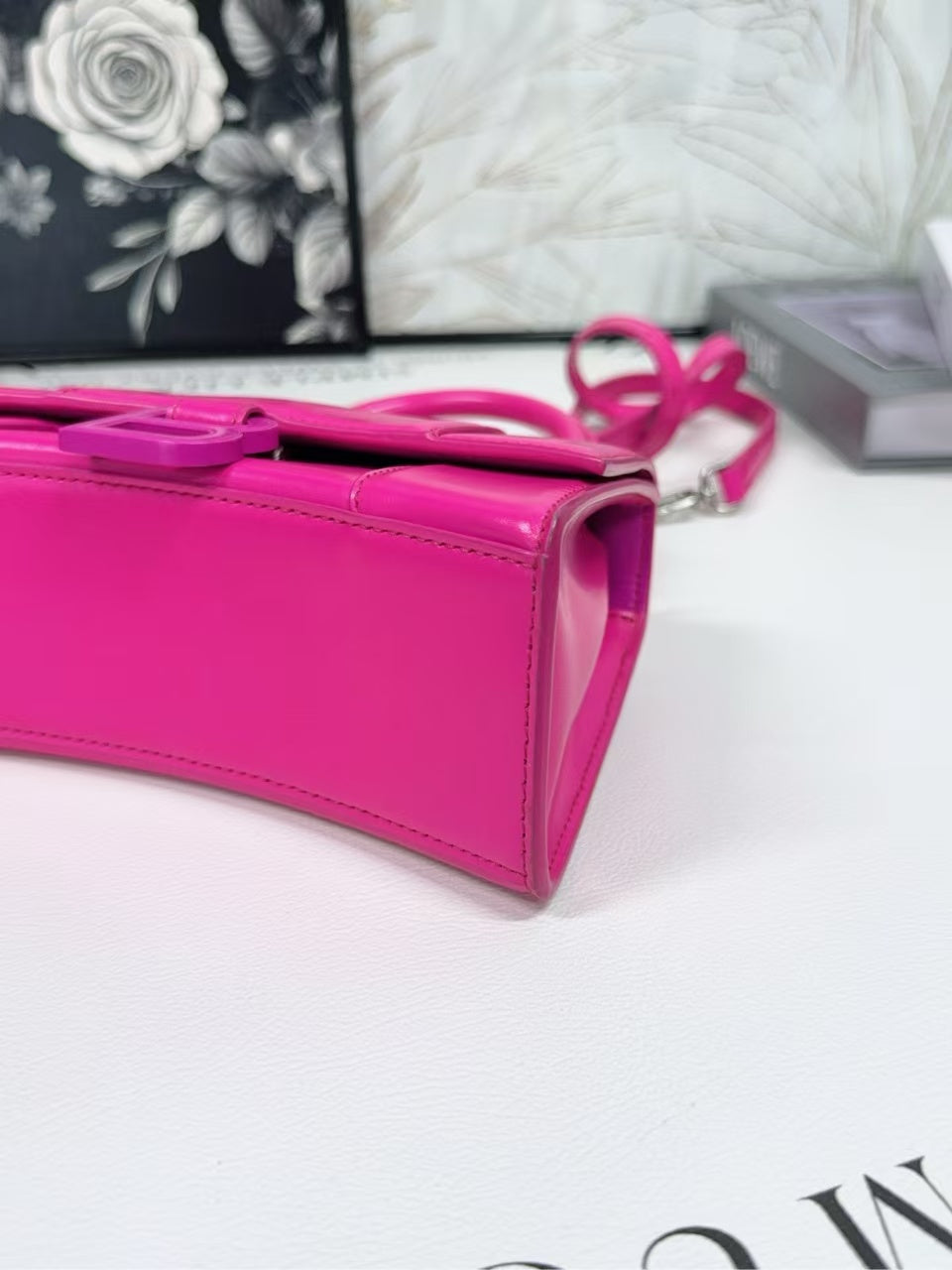 preloved Balenciaga bag/Pink/cross body bag/top handle