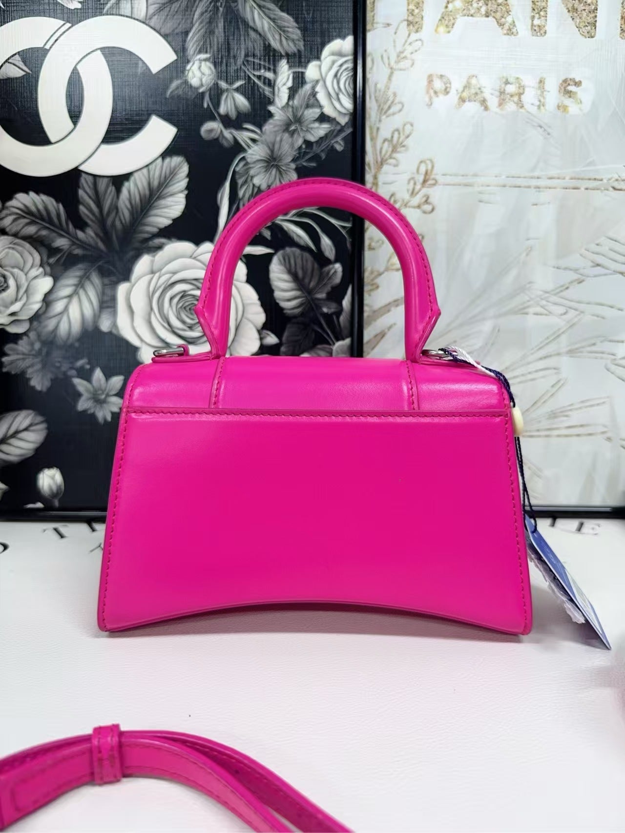 preloved Balenciaga bag/Pink/cross body bag/top handle