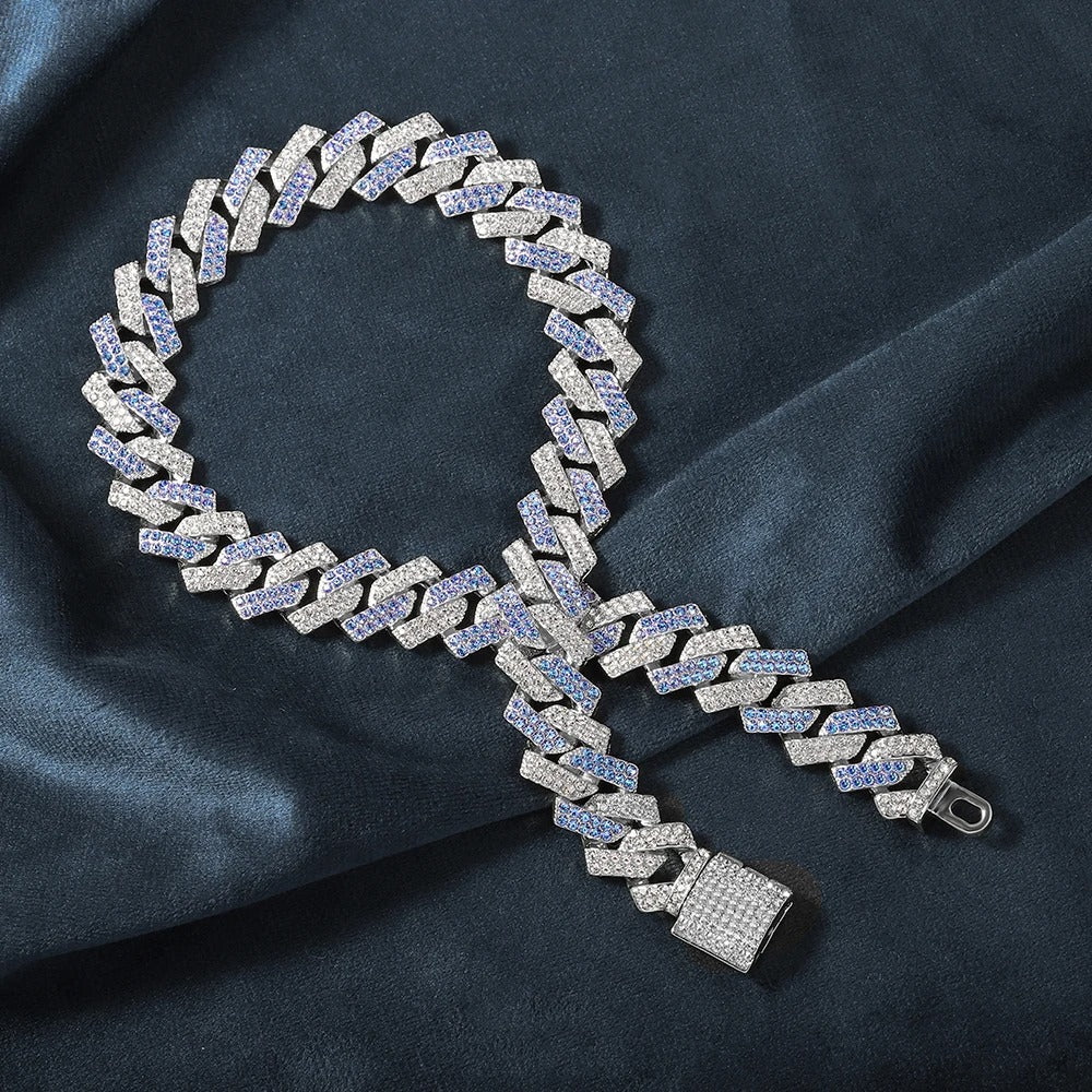 Hip pop watch for men with necklace