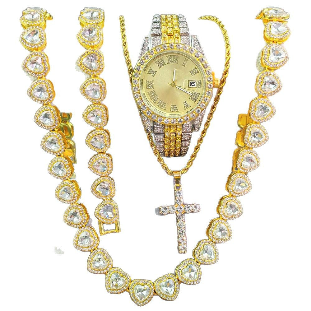 Hip pop watch set 4 pcs/set