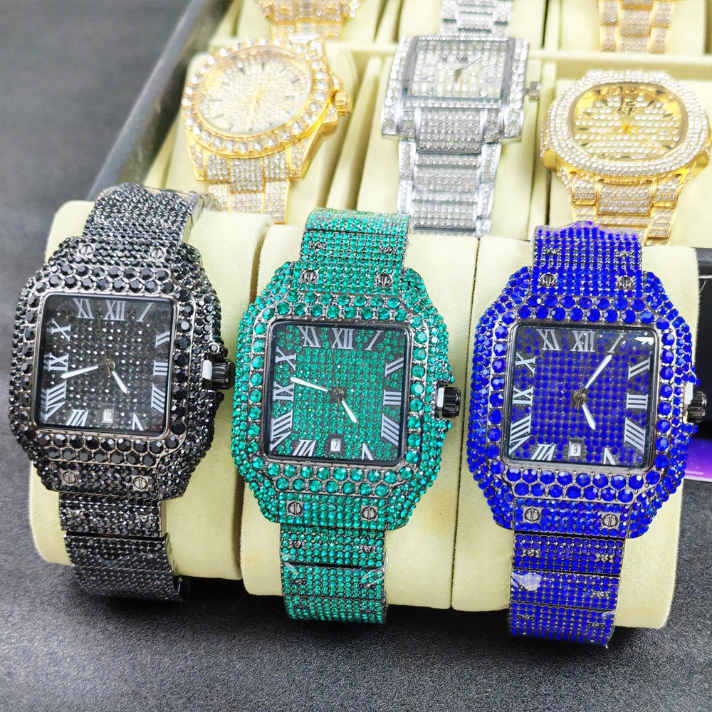 Hip pop watch for men diamond watch