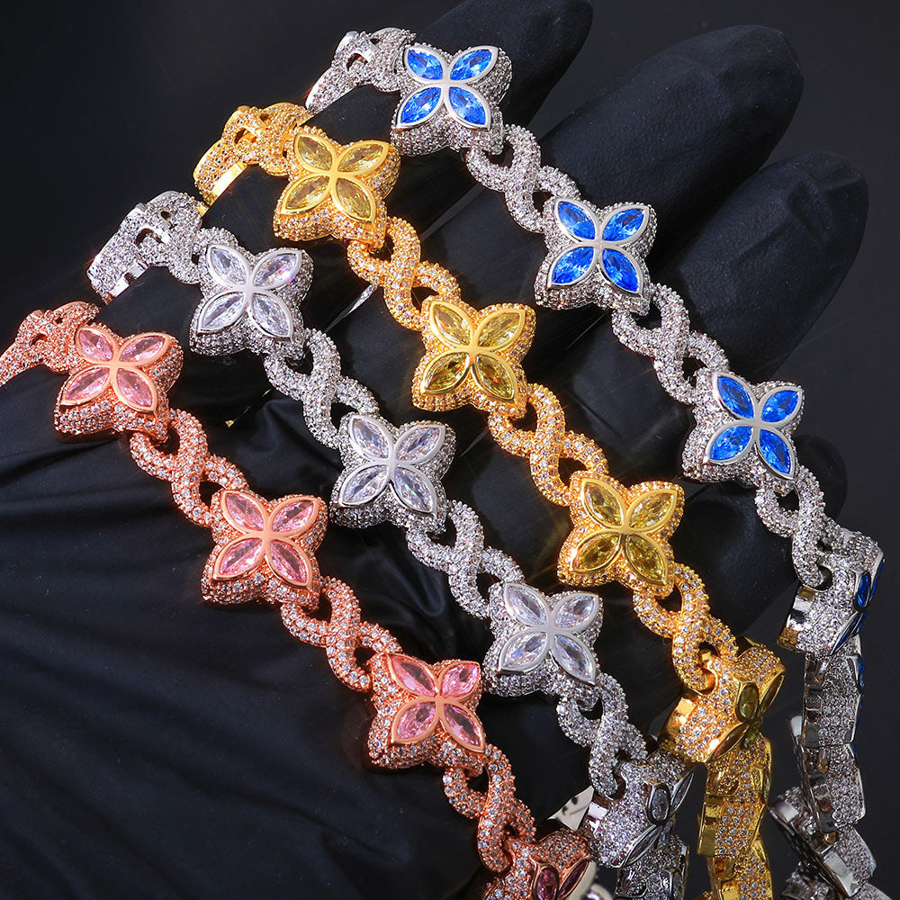 Hip pop necklace and braclet