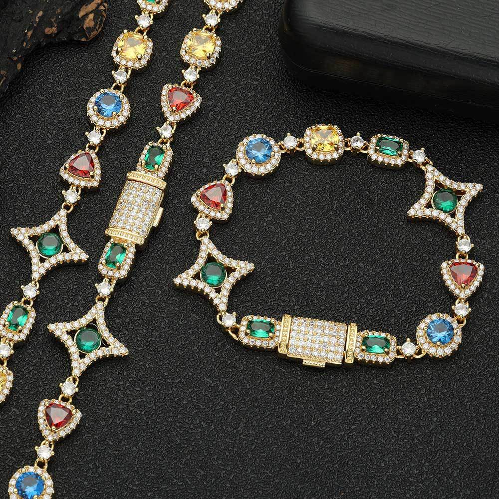 Hip pop braclet and necklace