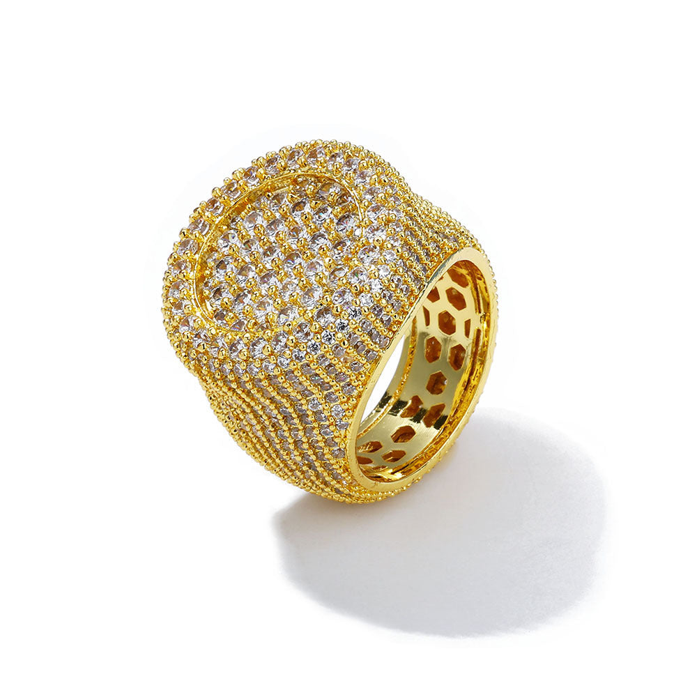 Hip pop ring for men