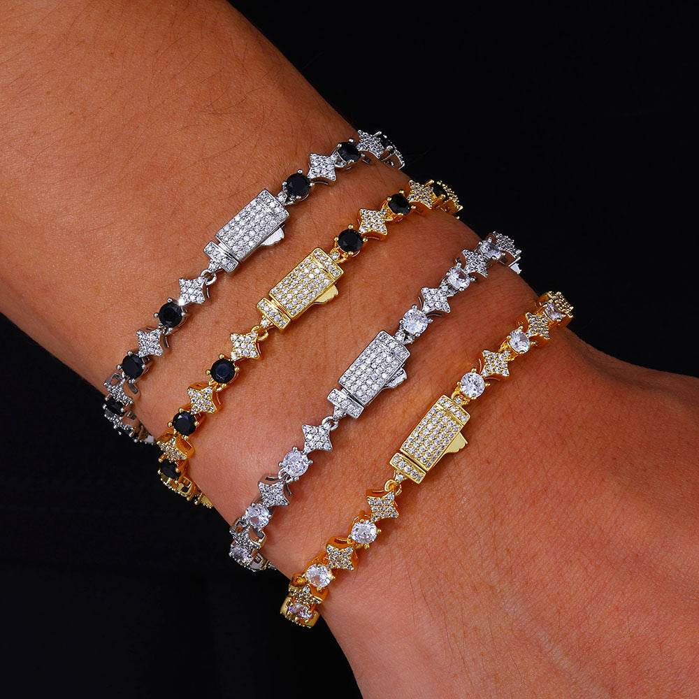 Hip pop bracket and necklace