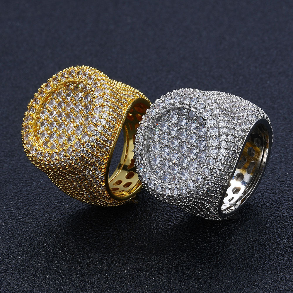 Hip pop ring for men