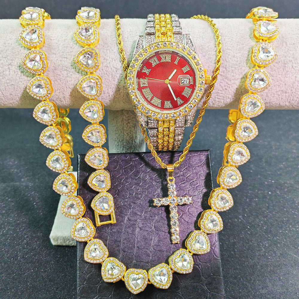 Hip pop watch set 4 pcs/set