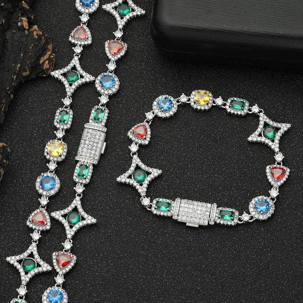 Hip pop braclet and necklace