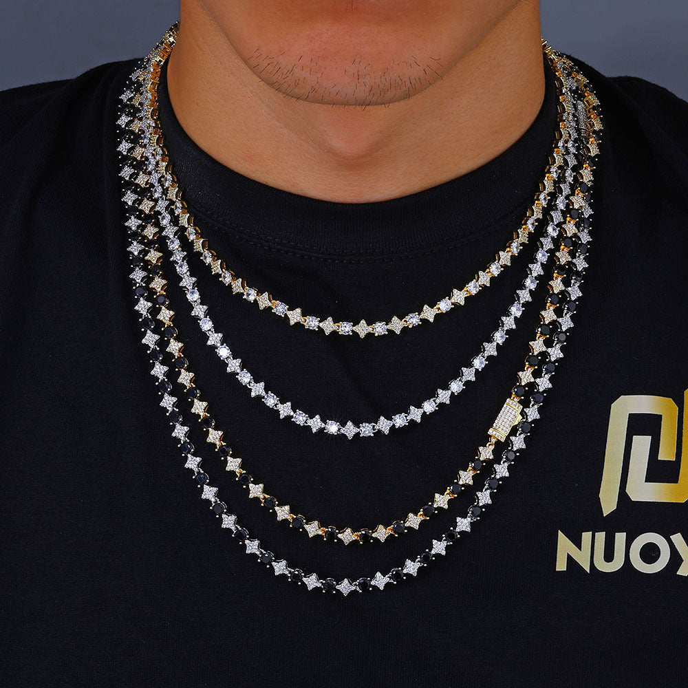 Hip pop bracket and necklace