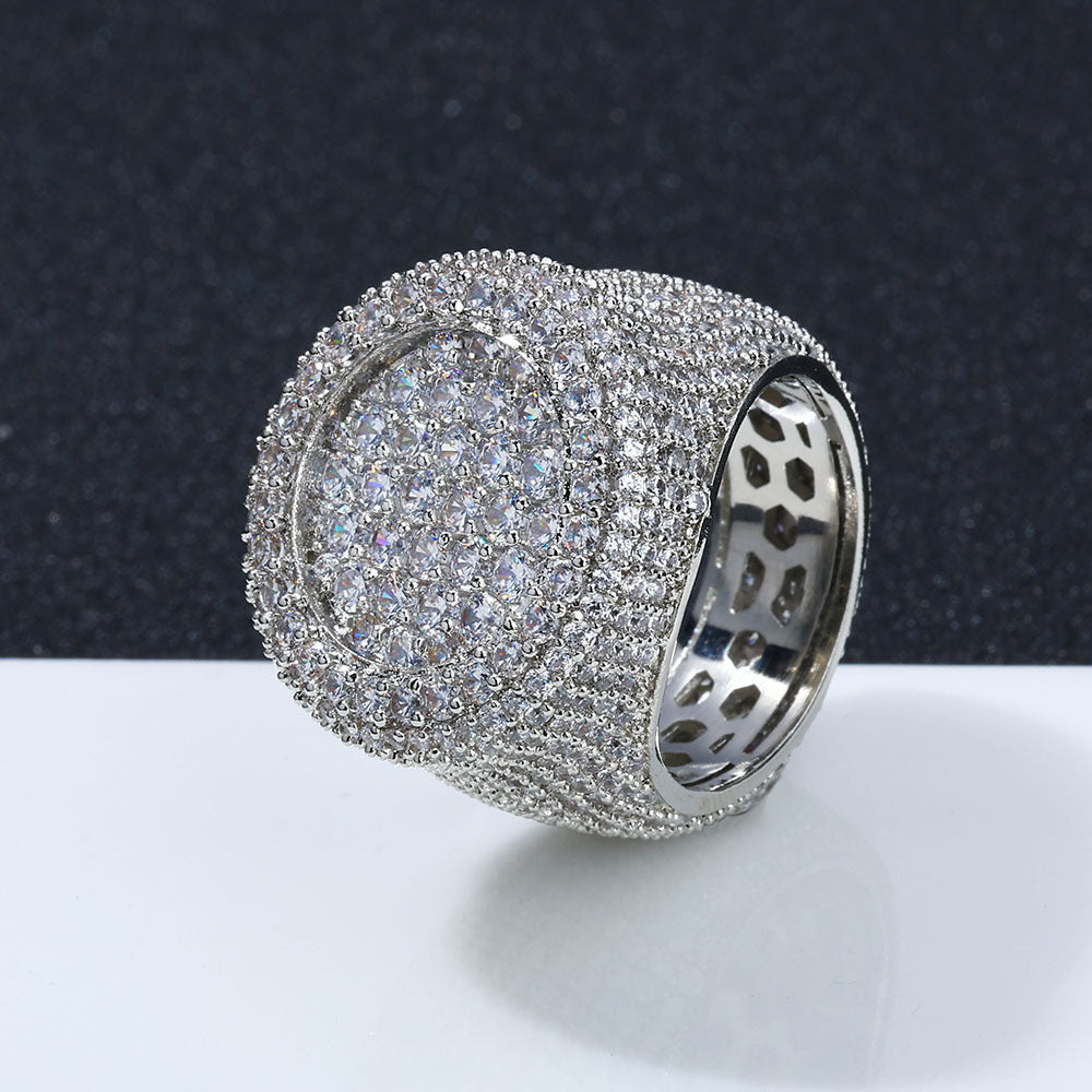 Hip pop ring for men