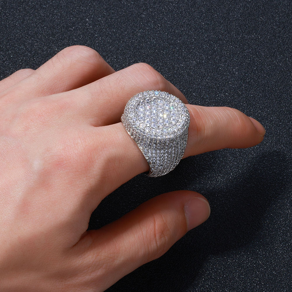 Hip pop ring for men