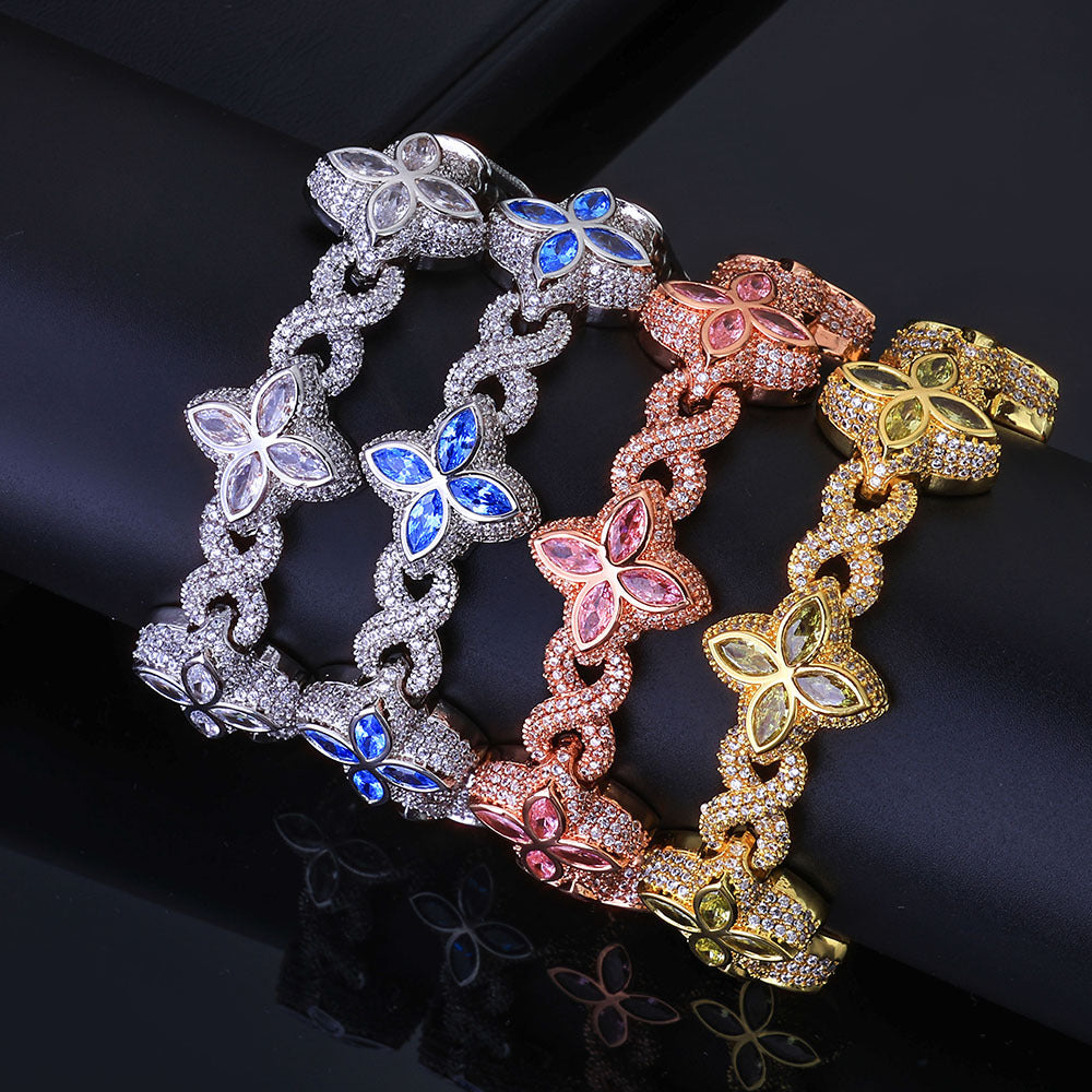 Hip pop necklace and braclet